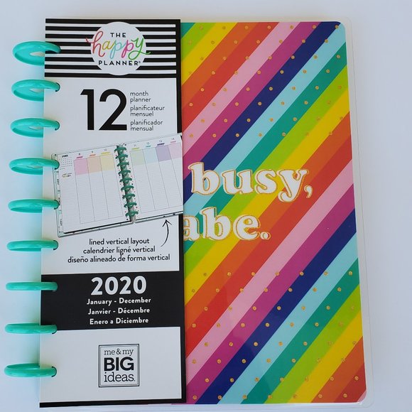 BOGO Happy Planner 2020 12mo BUSY BABE - Picture 2 of 9